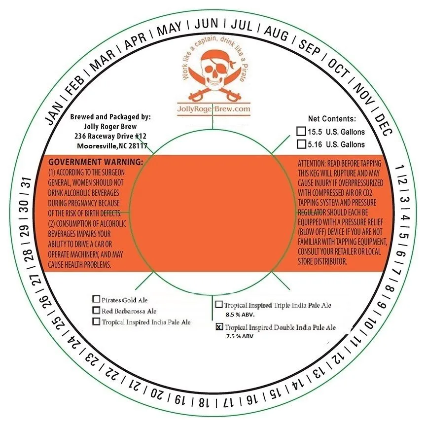 Tropical Inspired Double India Pale Ale label