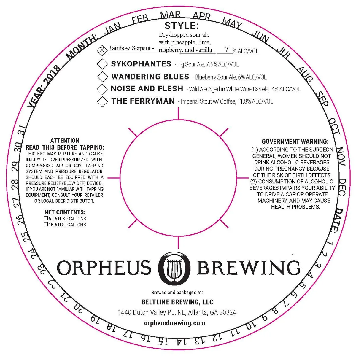 Rainbow Serpent label