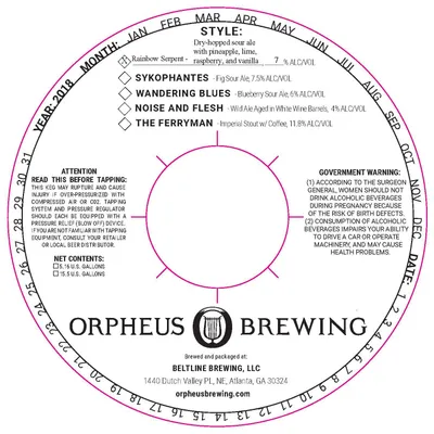 Rainbow Serpent label