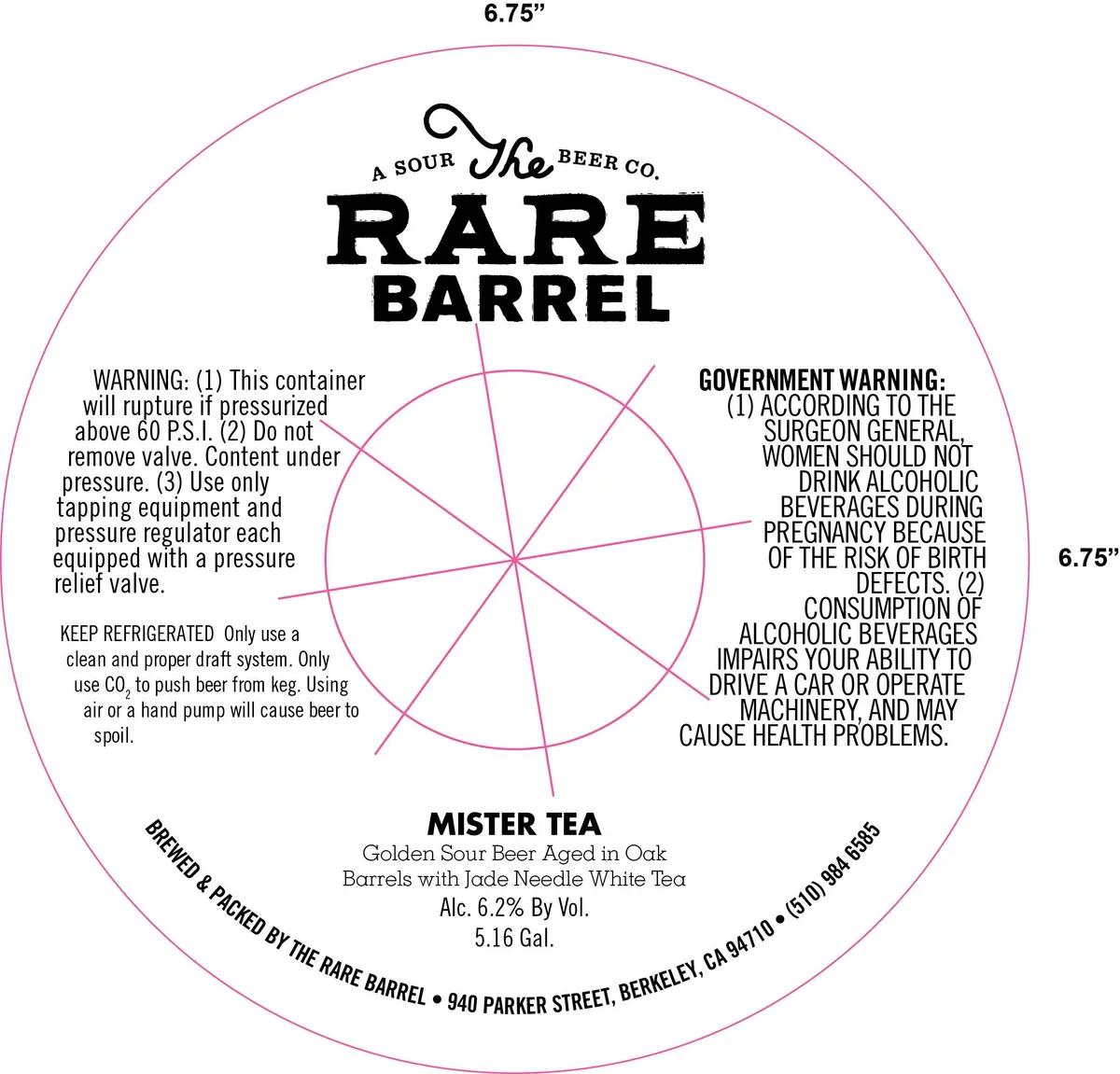 Mister Tea label art — THE RARE BARREL