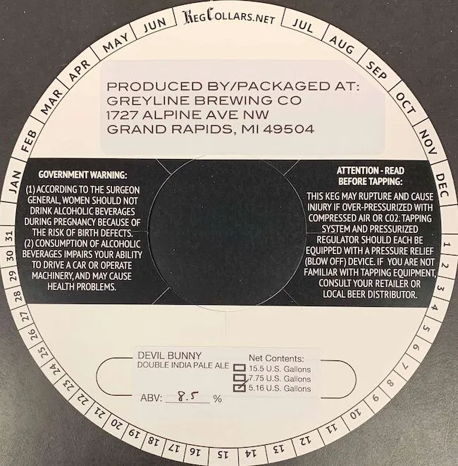 Devil Bunny label