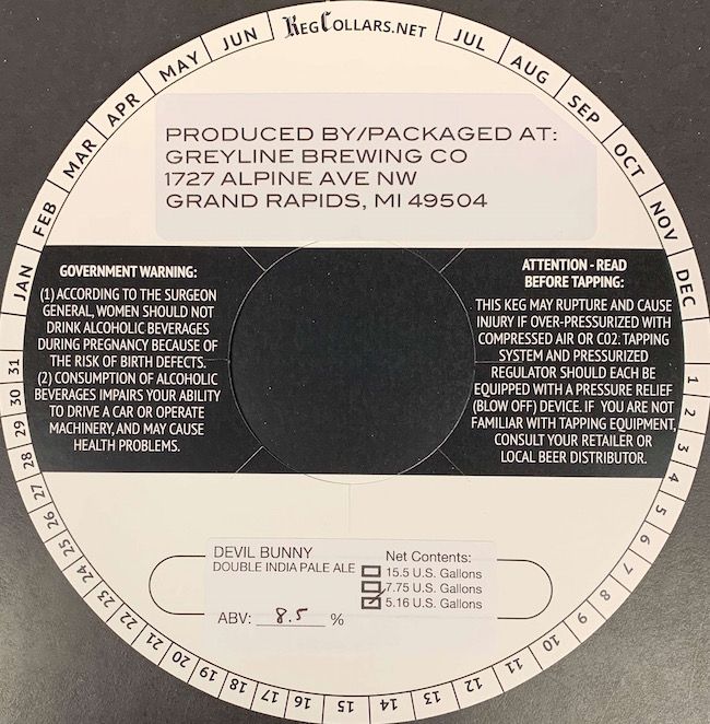 Devil Bunny — full label as filed with TTB