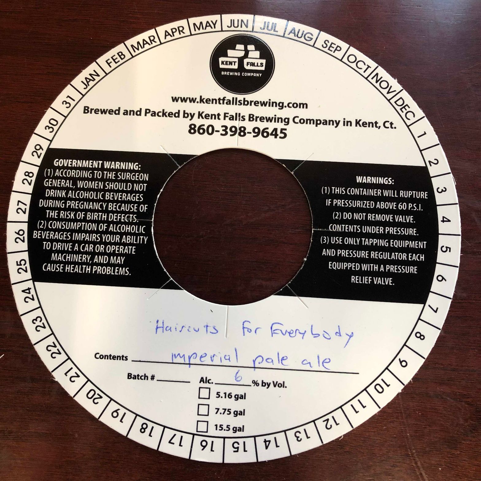 Haircuts for Everybody — full label as filed with TTB