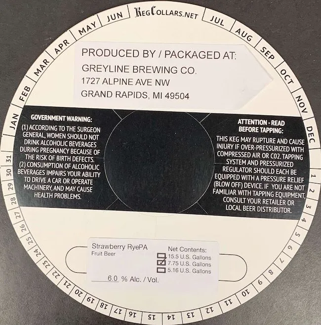 Strawberry RyePA label