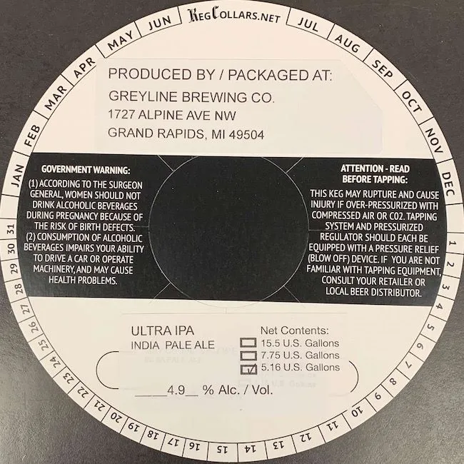 Ultra IPA label