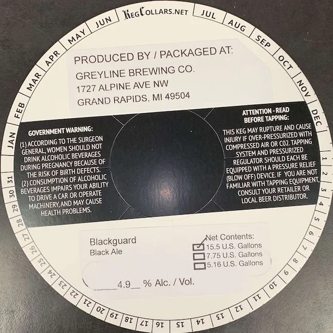 Blackguard label