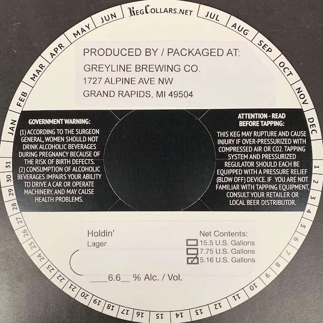 Holdin' label