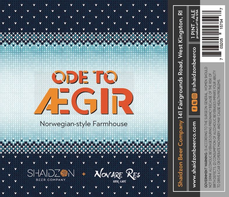Ode to Aegir — full label as filed with TTB