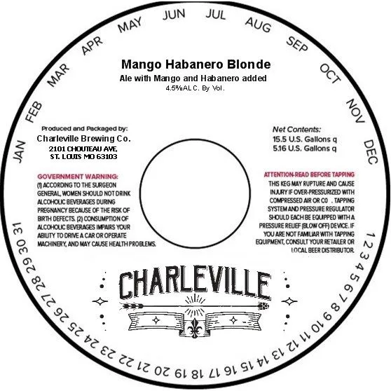 Mango Habanero Blonde label