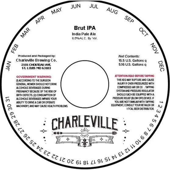 Brut IPA label
