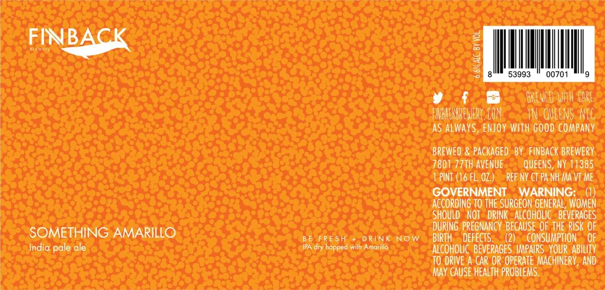 Something Amarillo label art — SOMETHING AMARILLO