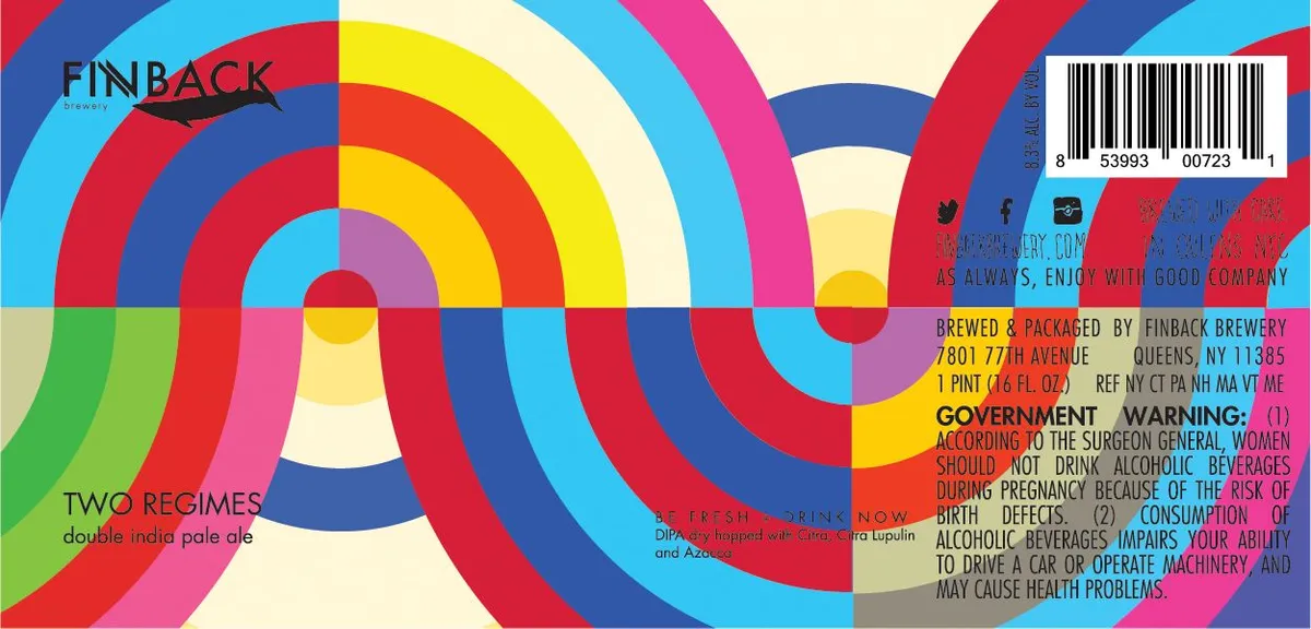 Two Regimes label art — TWO REGIMES