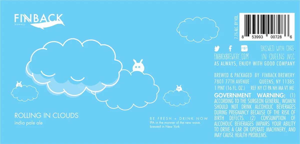 Rolling in Clouds label art — ROLLING IN CLOUDS
