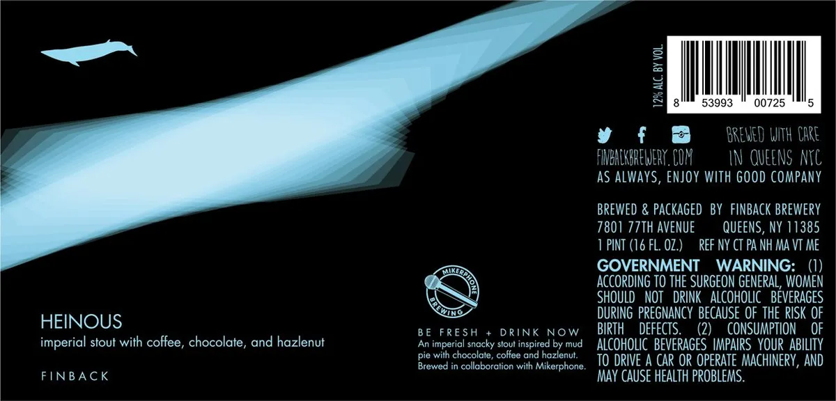 Heinous label art — HEINOUS