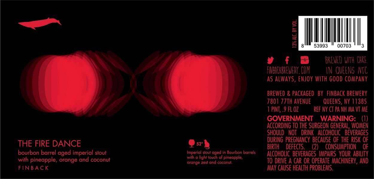 The Fire Dance — full label as filed with TTB