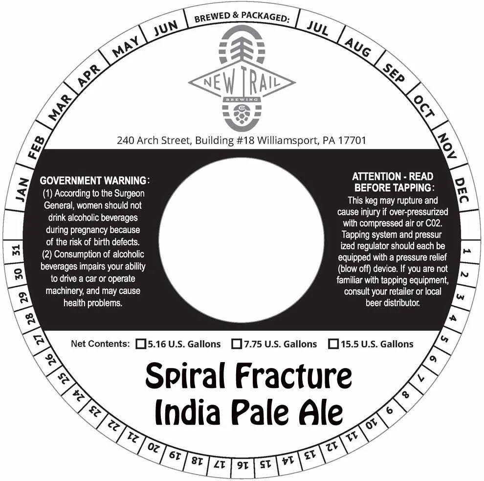 Spiral Fracture India Pale Ale label
