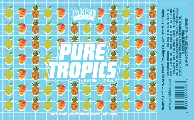 Pure Tropics label art — PARISH BREWING CO.