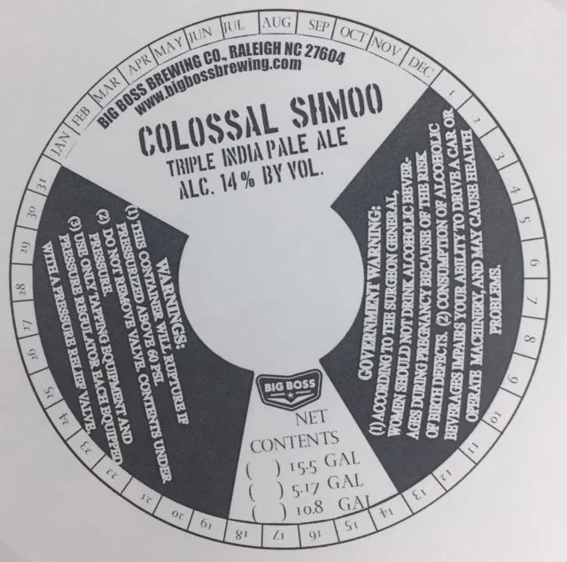 Colossal Shmoo label