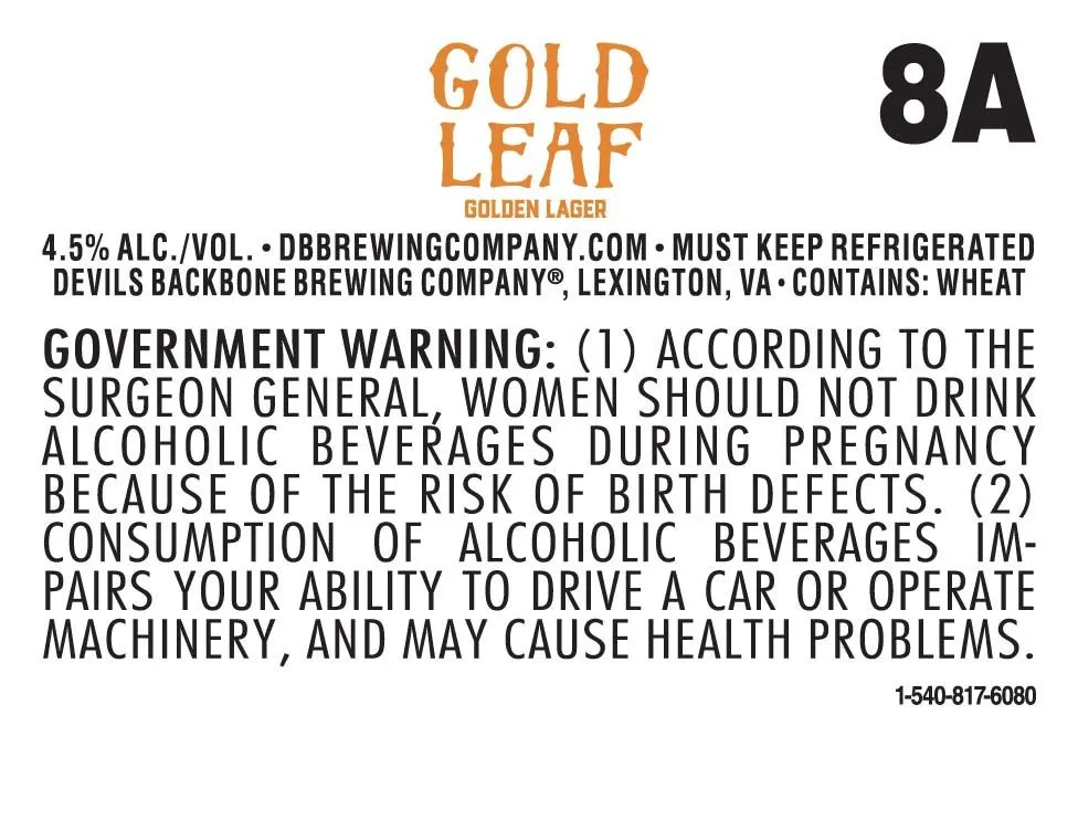 Gold Leaf label