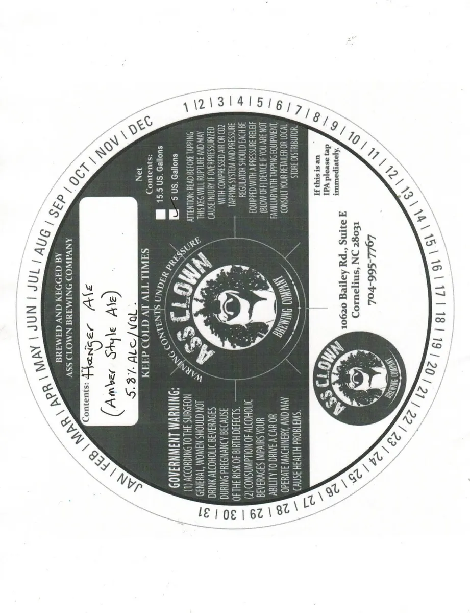 Hanger Ale label