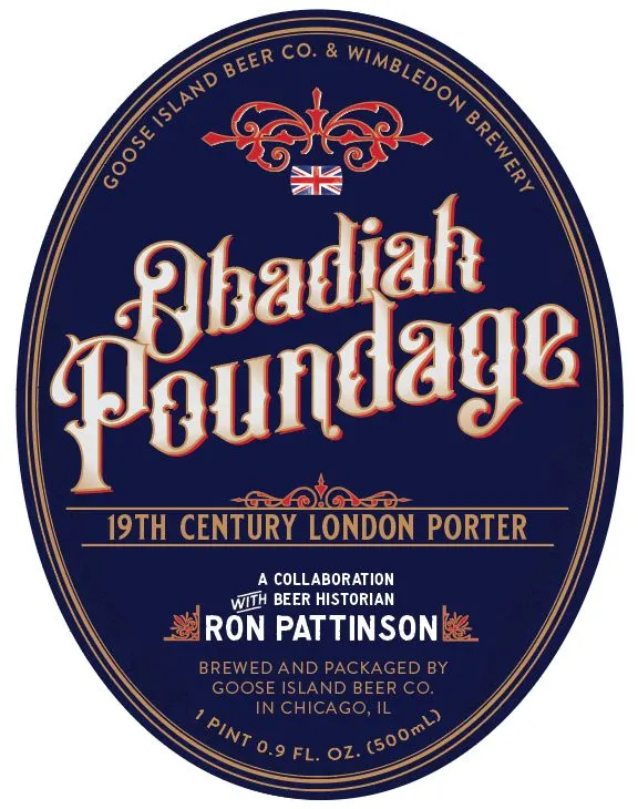 Obadiah Poundage label art — GOOSE ISLAND BEER CO.