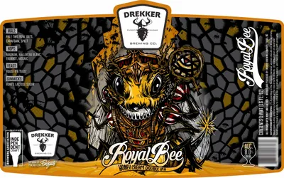 Royal Bee Honey Cream Double IPA label