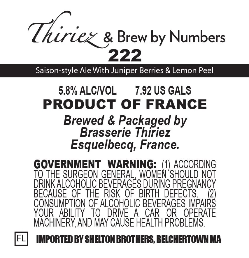 222 label art — THIERIEZ