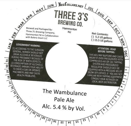 The Wambulance — full label as filed with TTB