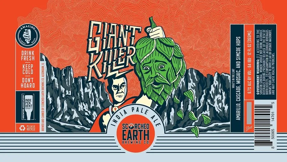 Giant Killer India Pale Ale label