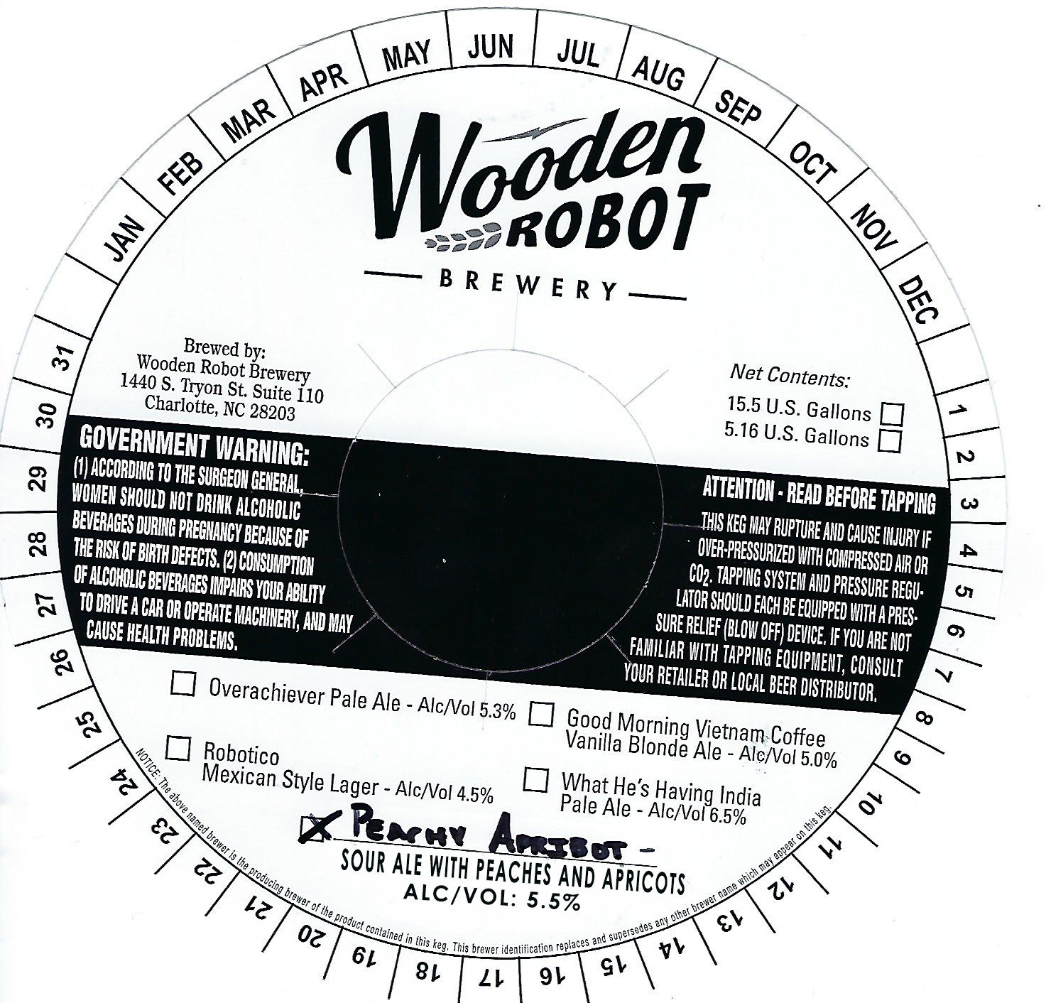 Peachy Apribot — full label as filed with TTB