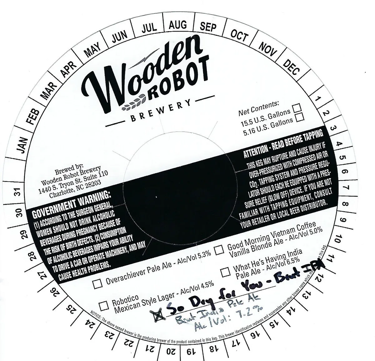 So Dry for You - Brut India Pale Ale label art — WOODEN ROBOT BREWERY