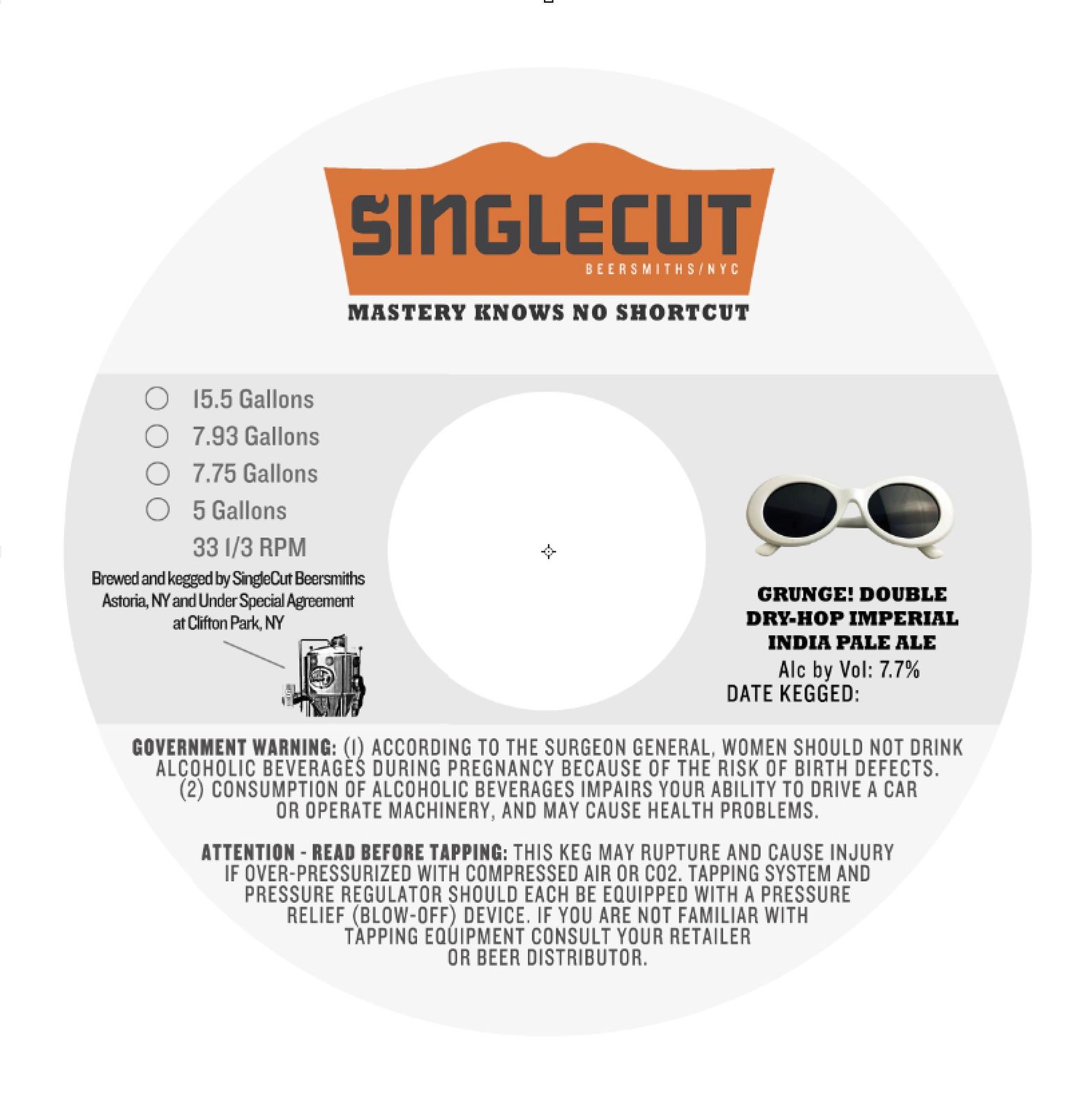 Grunge! — full label as filed with TTB