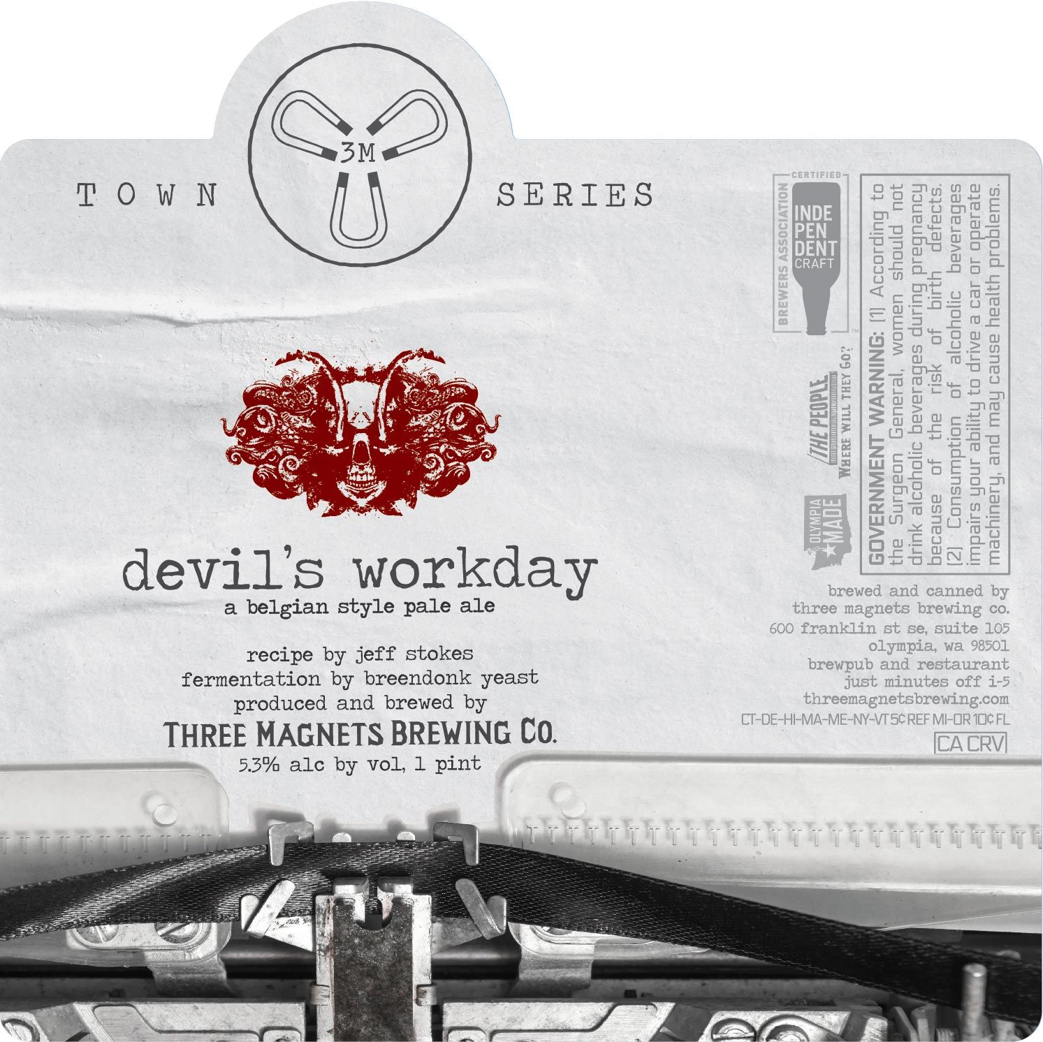 Devil's Workday — full label as filed with TTB