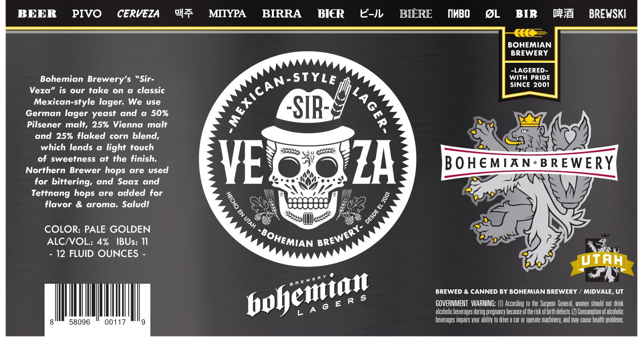 Sir Veza — full label as filed with TTB