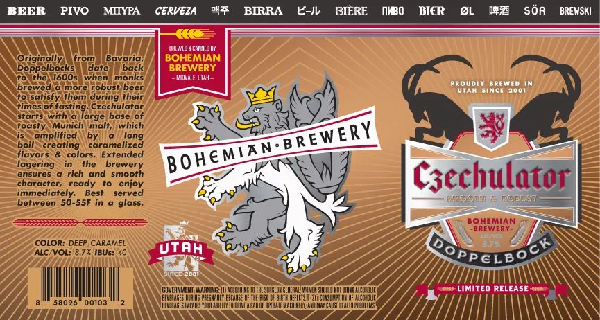 Czechulator Doppelbock label