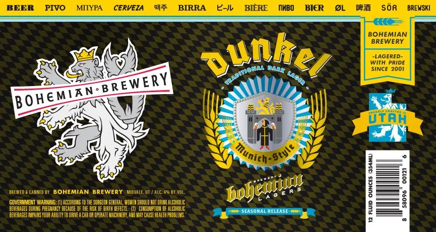 Dunkel label art — DUNKEL