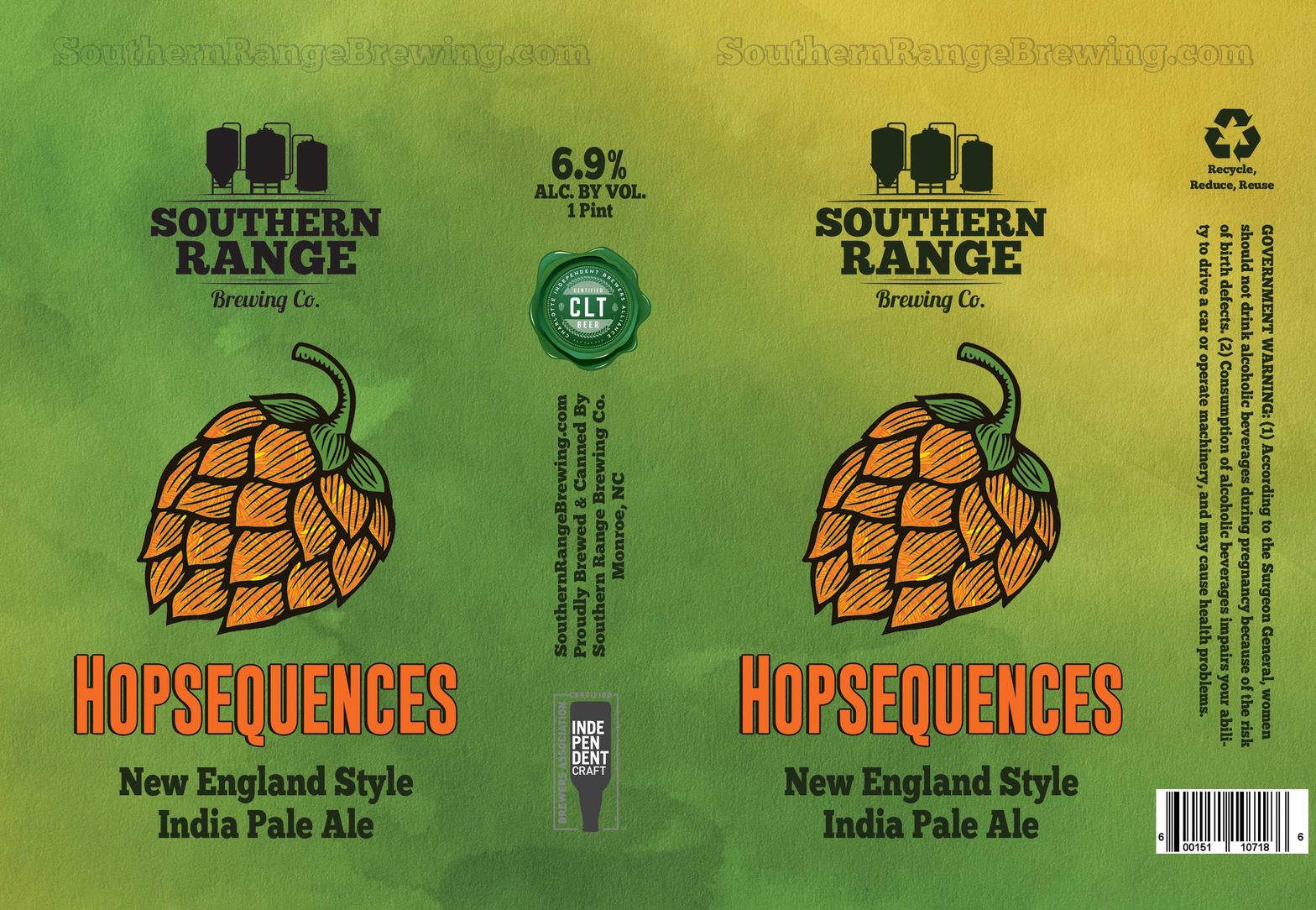 Hopsequences — full label as filed with TTB