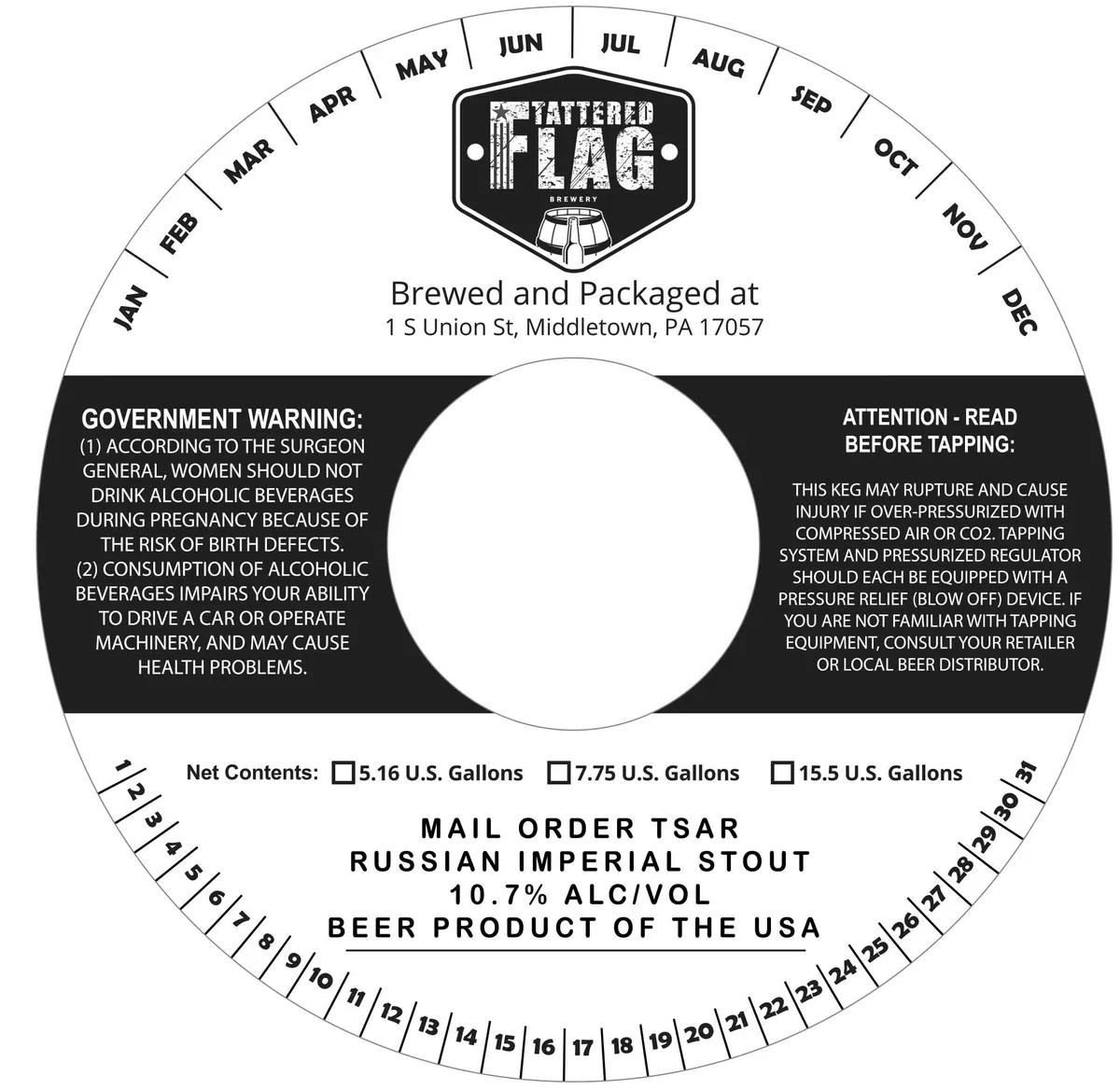 Mail Order Tsar label