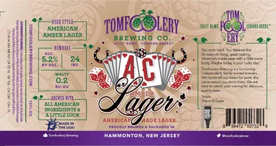 AC Amber Lager label