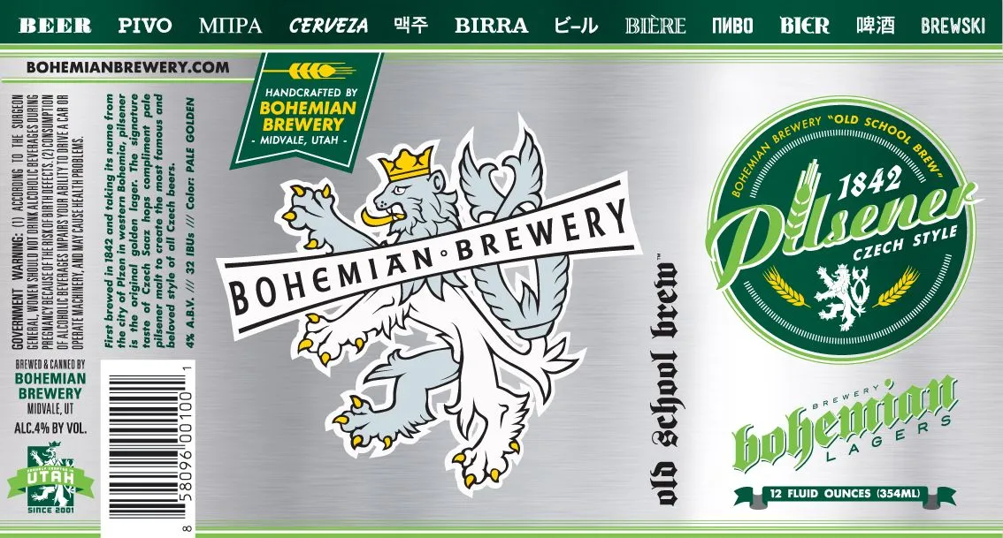 1842 Pilsener Czech Style label