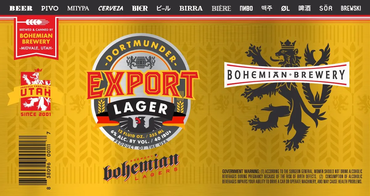 Dortmunder Export Lager label
