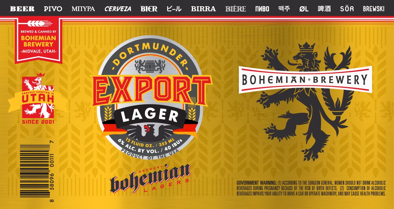 Dortmunder Export Lager — full label as filed with TTB