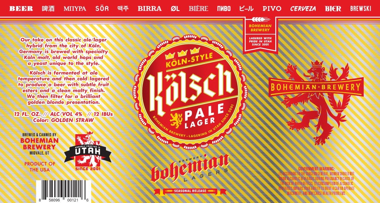 Kölsch Pale Lager — full label as filed with TTB