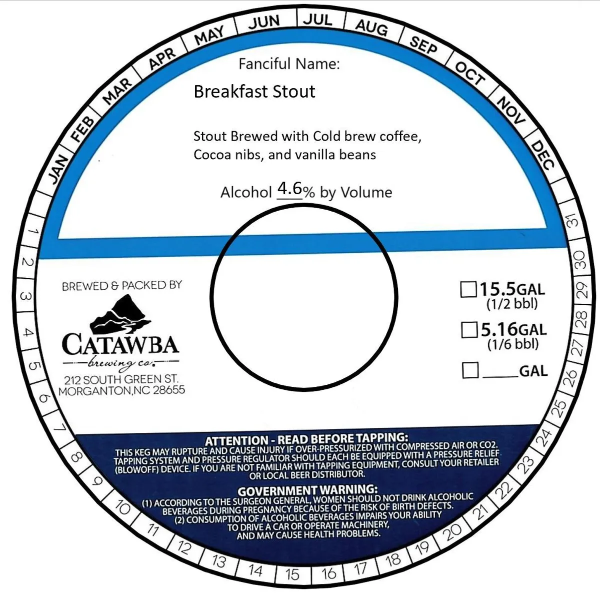 Breakfast Stout label