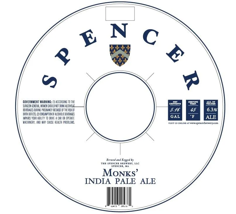 Monks' India Pale Ale label