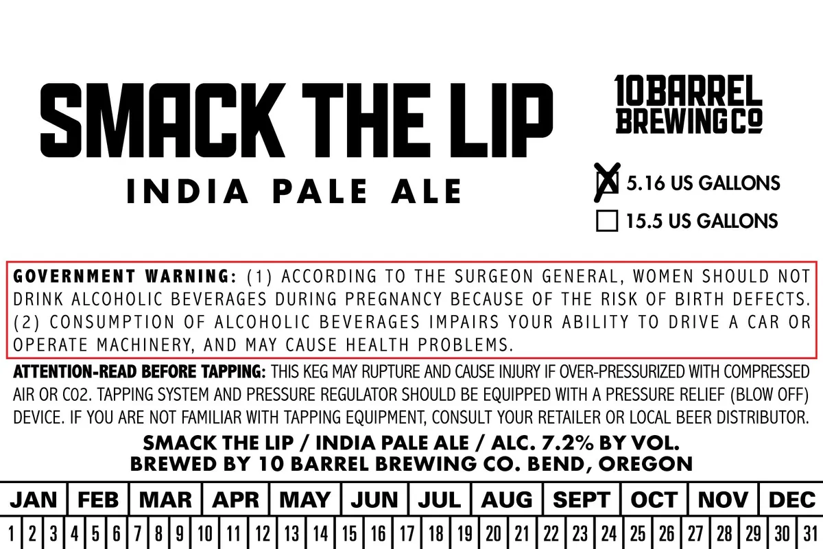 Smack The Lip label art — 10 BARREL BREWING CO.