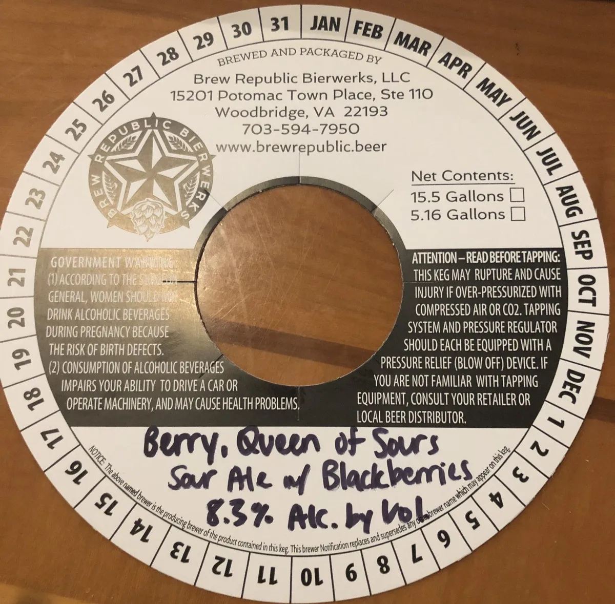 Berry, Queen of Sours label art — BERRY, QUEEN OF SOURS