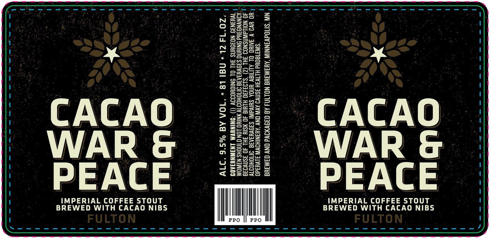 Cacao War & Peace — full label as filed with TTB