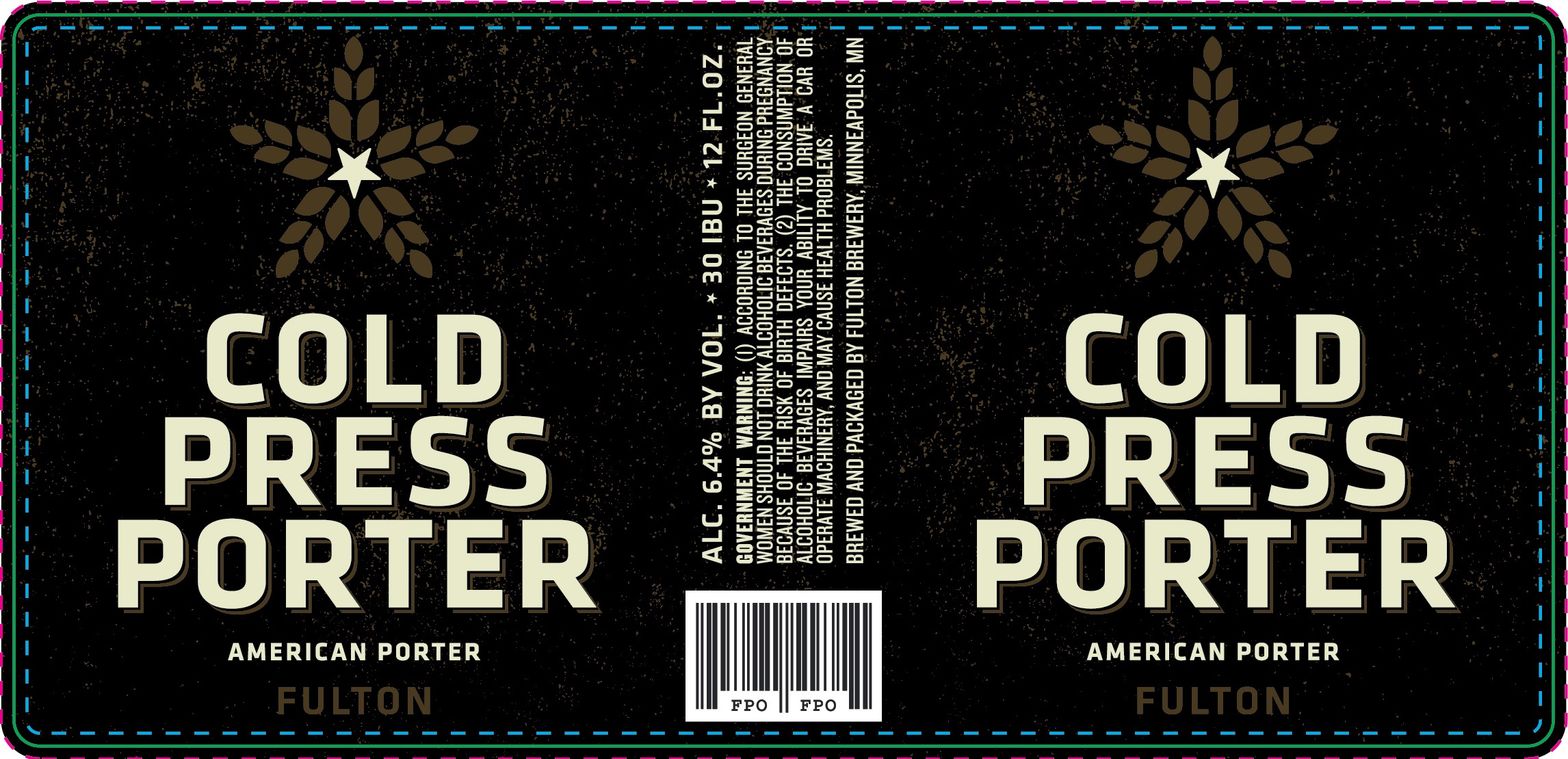Cold Press Porter — full label as filed with TTB