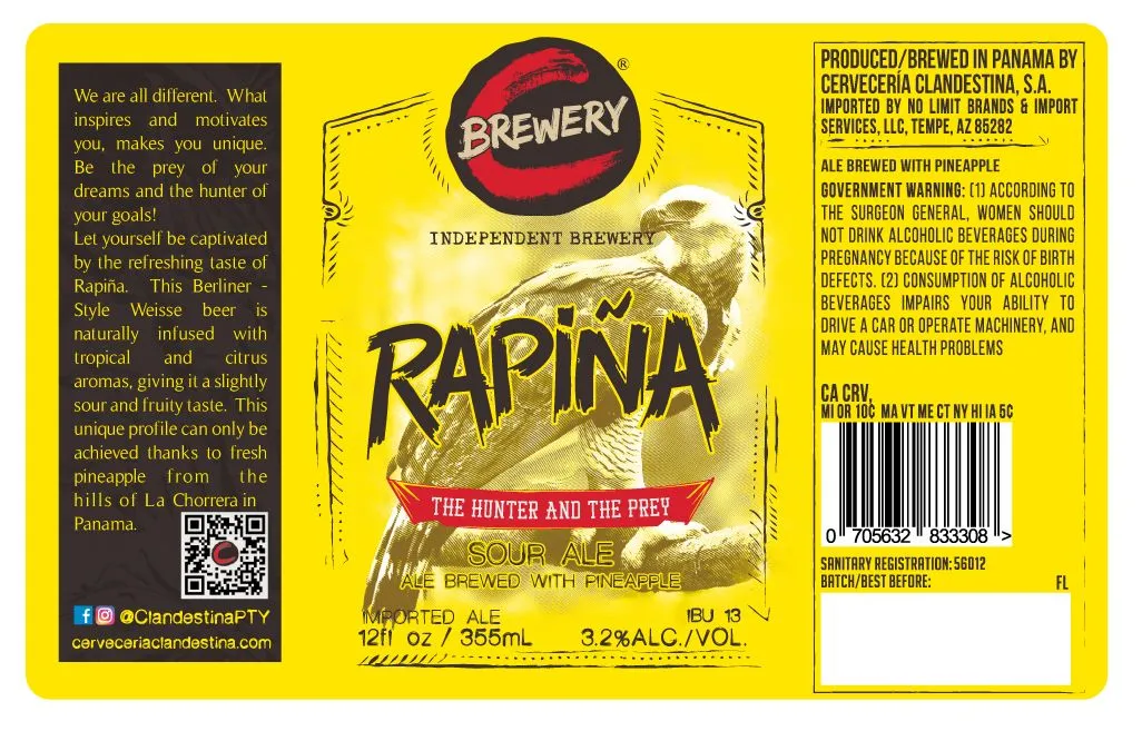 Rapina label art — CLANDESTINA
